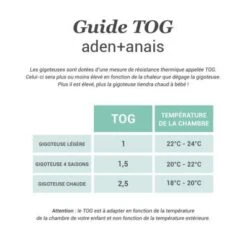Aden + Anais Gigoteuse Légère En Mousseline De Coton Bio Outdoors TOG 1 (90 Cm) -Bébé Rêves Promos Magasin 5Baden anais5D guide des tog 3