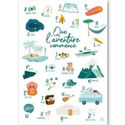 Affiche Abécédaire De L'aventurier (A3)