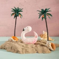 Anneau De Dentition Bracelet En Latex D'hévéa Flamant Rose -Bébé Rêves Promos Magasin anneau de dentition bracelet en latex d hevea flamant rose 3