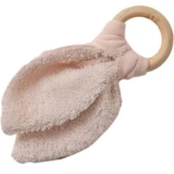 Anneau De Dentition En Bois Beige (rosé Personnalisable) -Bébé Rêves Promos Magasin anneau de dentition en bois beige rose personnalisable 4