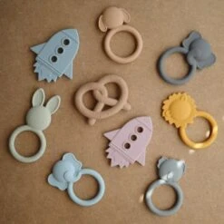 Mushie Anneau De Dentition En Silicone Éléphant -Bébé Rêves Promos Magasin anneau de dentition en silicone elephant 5