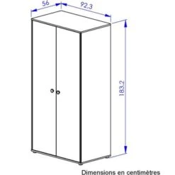 Armoire 2 Portes Arthur -Bébé Rêves Promos Magasin armoire 2 portes arthur 5