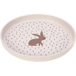 LÄSSIG Assiette Plate Little Forest Lapin Rose