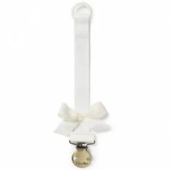 Elodie Attache Sucette Noeud Vanilla White