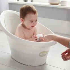 Baignoire Bébé Ergonomique Blanche -Bébé Rêves Promos Magasin baignoire bebe ergonomique blanche 4