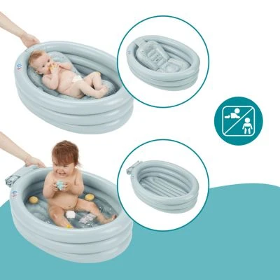 BabyMoov Baignoire Gonflable Aqua Dots Avec Transat Intégré 2 BabyMoov Baignoire Gonflable Aqua Dots Avec Transat Intégré – Image 2