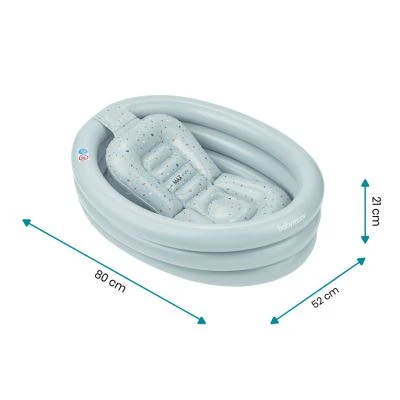 BabyMoov Baignoire Gonflable Aqua Dots Avec Transat Intégré 4 BabyMoov Baignoire Gonflable Aqua Dots Avec Transat Intégré – Image 4