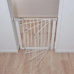 Safety 1st Barrière De Sécurité Auto Close Métal Blanc -Bébé Rêves Promos Magasin barriere de securite auto close metal blanc 4