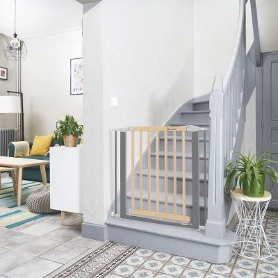 Badabulle Barrière De Sécurité En Bois Et Métal Safe & Lock 2 Badabulle Barrière De Sécurité En Bois Et Métal Safe & Lock – Image 2