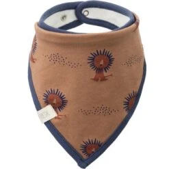 Bavoir Bandana En Coton Bio Lion