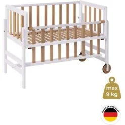 Berceau Cododo Betty Naturel Et Blanc (45 X 90 Cm) -Bébé Rêves Promos Magasin berceau cododo betty naturel et blanc 45 x 90 cm 4