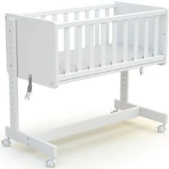 Berceau CoDodo évolutif En Bois De Hêtre Confort Blanc