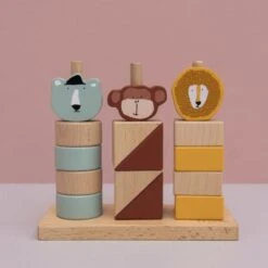 Trixie Blocs à Empiler En Bois Animaux -Bébé Rêves Promos Magasin blocs a empiler en bois animaux 6
