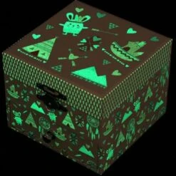 Trousselier Boîte à Bijoux Musicale Phosphorescente Indiens -Bébé Rêves Promos Magasin boite a bijoux musicale phosphorescente indiens 3