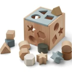 Liewood Boîte à Formes Mark Geometric Blue Fog Multi Mix