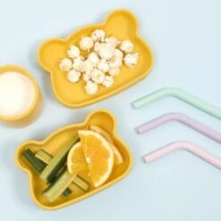 Boîte à Goûter Multifonctions Ours Jaune -Bébé Rêves Promos Magasin boite a gouter multifonctions ours jaune 5