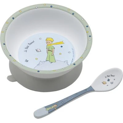 Bol à Ventouse + Cuillère Le Petit Prince 1 Bol à Ventouse + Cuillère Le Petit Prince