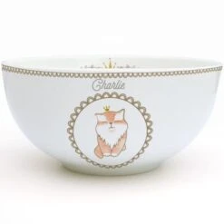 Bol En Porcelaine Chat (personnalisable)