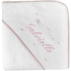 Cape De Bain étoile Rose Personnalisable (80 X 80 Cm)