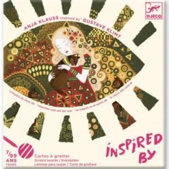 Djeco Cartes à Gratter Métallisées Inspired By Gustav Klimt
