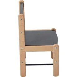 Chaise Basse En Bois Louise Hybride Anthracite -Bébé Rêves Promos Magasin chaise basse en bois louise hybride anthracite 4