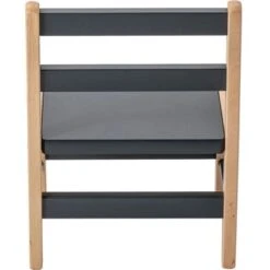 Chaise Basse En Bois Louise Hybride Anthracite -Bébé Rêves Promos Magasin chaise basse en bois louise hybride anthracite 5