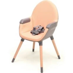 Chaise Haute évolutive Essentiel Gris Et Pêche -Bébé Rêves Promos Magasin chaise haute evolutive essentiel gris et peche 4