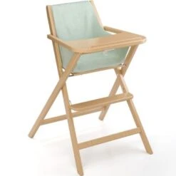 Chaise Haute Pliable Traveller En Bois Naturel Avec Tablette