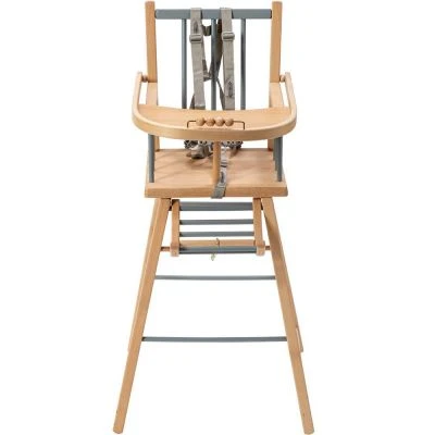 Chaise Haute Traditionnelle André Hybride Bleu Gris 2 Chaise Haute Traditionnelle André Hybride Bleu Gris – Image 2