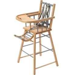 Chaise Haute Traditionnelle André Hybride Bleu Gris