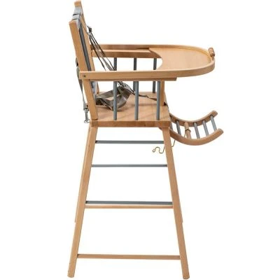 Chaise Haute Traditionnelle André Hybride Bleu Gris 4 Chaise Haute Traditionnelle André Hybride Bleu Gris – Image 4