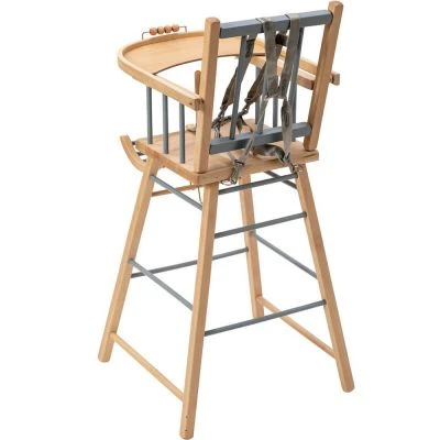 Chaise Haute Traditionnelle André Hybride Bleu Gris 6 Chaise Haute Traditionnelle André Hybride Bleu Gris – Image 6