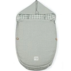 Chancelière Pour Nacelle & Siège Auto Gr 0 Hiver Vichy Vert (0-24 Mois)