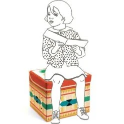 Djeco Coffre à Jouets Siège Tipi -Bébé Rêves Promos Magasin coffre a jouets siege tipi 3