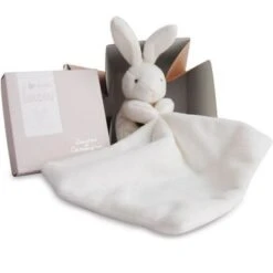 Coffret Doudou Mouchoir Lapin (10 Cm)