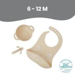 BabyMoov Coffret Repas En Silicone First'isy Renard (3 Pièces) -Bébé Rêves Promos Magasin coffret repas en silicone first isy renard 3 pieces 5