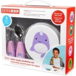 Skip Hop Coffret Repas Zoo Narval -Bébé Rêves Promos Magasin coffret repas zoo narval 3
