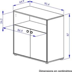 Commode 2 Portes + 1 Niche Arthur -Bébé Rêves Promos Magasin commode 2 portes 1 niche arthur 6