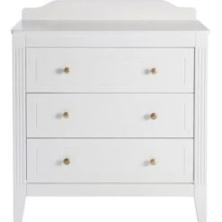 Commode 3 Tiroirs Opéra Blanche