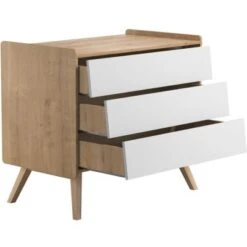 VOX Commode 3 Tiroirs Vintage Bois/blanc -Bébé Rêves Promos Magasin commode 3 tiroirs vintage bois blanc 3