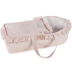 Pasito A Pasito Couffin Pour Poupée Tom Vichy Rosa