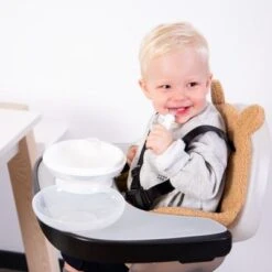 Childhome Coussin De Chaise Haute Teddy Beige -Bébé Rêves Promos Magasin coussin de chaise haute teddy beige 3