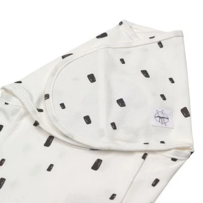 LÄSSIG Couverture D'emmaillotage Bricks Blanc Cassé (0-3 Mois) 5 LÄSSIG Couverture D'emmaillotage Bricks Blanc Cassé (0-3 Mois) – Image 5