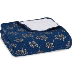 Aden + Anais Couverture De Rêve Dream Blanket Métallique Gold Deco (120 X 120 Cm)