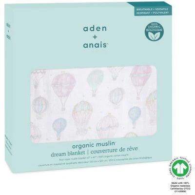 Aden + Anais Couverture En Coton Bio Above The Clouds In The Sky (120 X 120 Cm) 4 Aden + Anais Couverture En Coton Bio Above The Clouds In The Sky (120 X 120 Cm) – Image 4