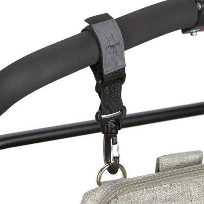 LÄSSIG Crochets Attache Poussette Noir 3 LÄSSIG Crochets Attache Poussette Noir – Image 3