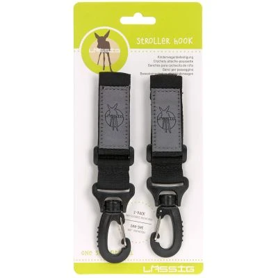 LÄSSIG Crochets Attache Poussette Noir 6 LÄSSIG Crochets Attache Poussette Noir – Image 6