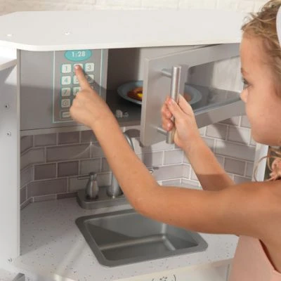 KidKraft Cuisine Enfant Ultimate Corner Blanche Avec Sons Et Lumières 5 KidKraft Cuisine Enfant Ultimate Corner Blanche Avec Sons Et Lumières – Image 5