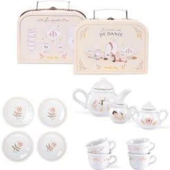 Moulin Roty Dînette Service à Thé En Porcelaine La Petite école De Danse -Bébé Rêves Promos Magasin dinette service a the en porcelaine la petite ecole de danse 4