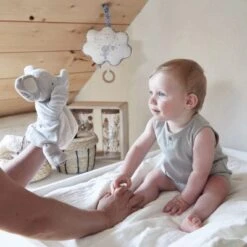 Kaloo Doudou Marionnette éléphant (24 Cm) -Bébé Rêves Promos Magasin doudou marionnette elephant 24 cm 4